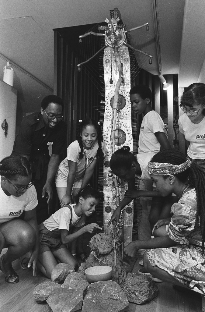 Students visiting the Studio Museum in Harlem